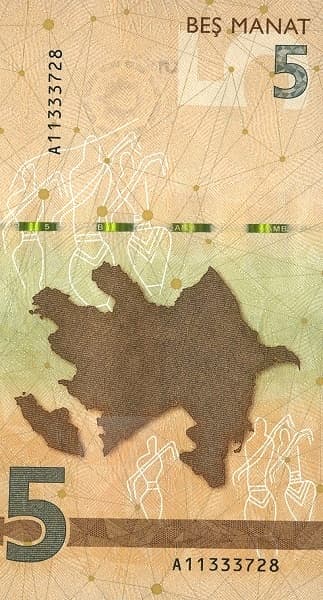 Карта Азербайджана и наскальные рисунки Гобустана (вертикальный дизайн)