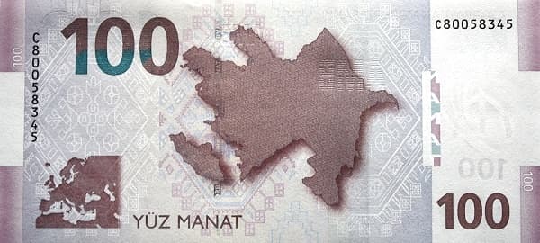 Карта Азербайджана на фоне орнаментов