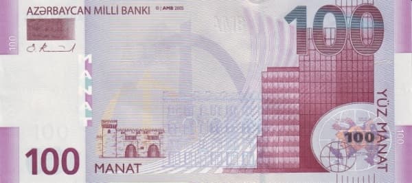 Бакинская крепость и архитектурные символы (Milli Bankı)