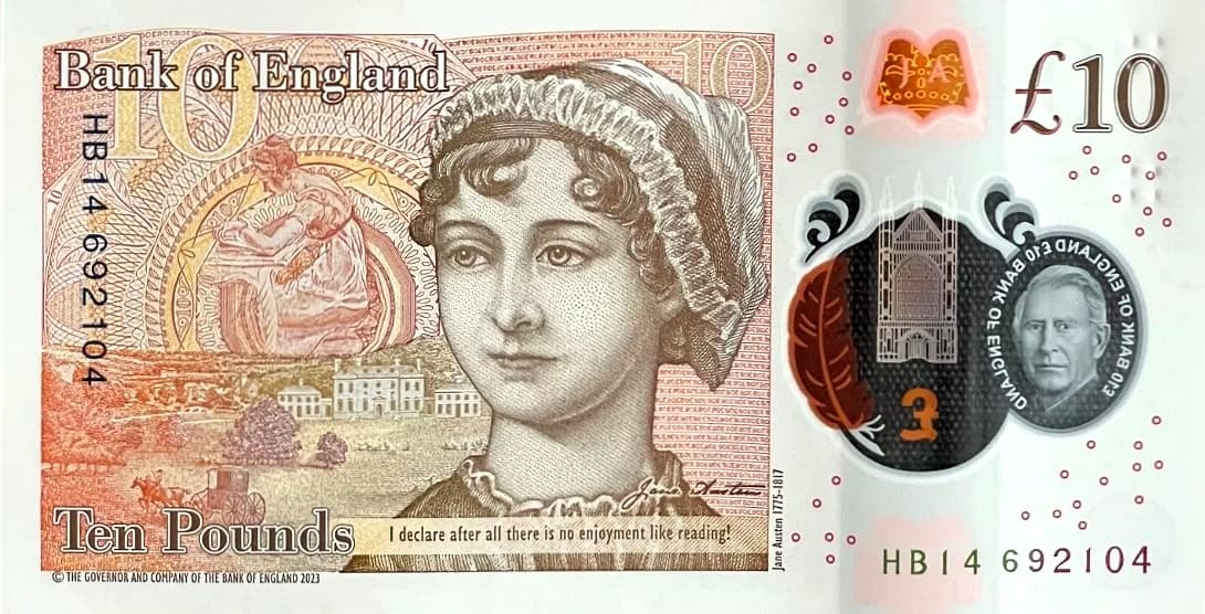 Портрет Джейн Остин, Винчестерский собор и перо.
