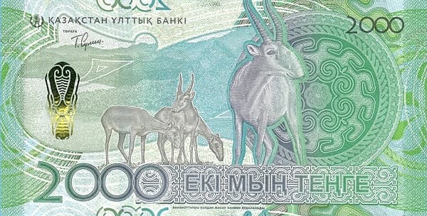 Сайгак, лошадь, верблюд и степной пейзаж.