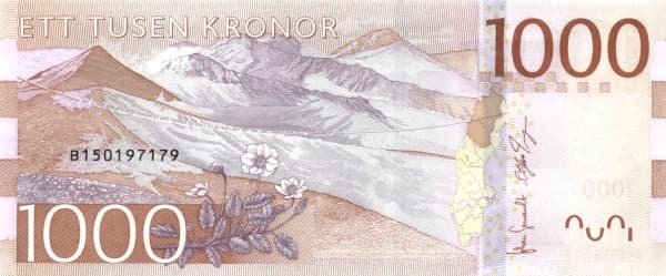 Горы Лапландии (исторический "ландшафт" Швеции); карта исторических шведских "ландшафтов" с выделенной Лапландией