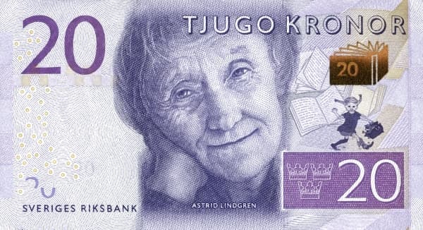 Портрет писательницы Астрид Линдгрен