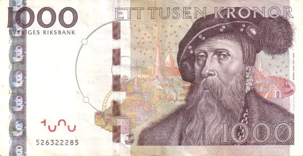 Портрет короля Густава I Васы, карта Швеции